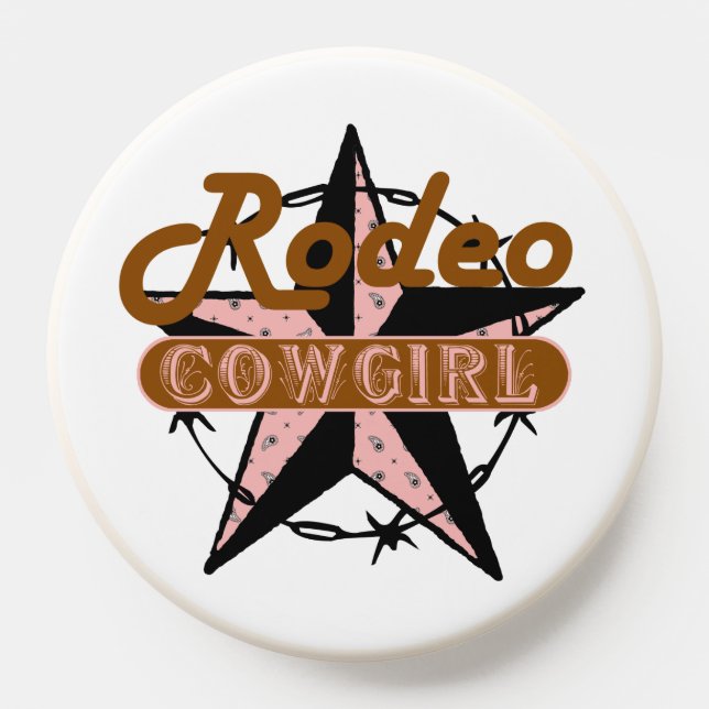 Fun Rodeo Cowgirl Western Style  PopSocket (Popsocket)