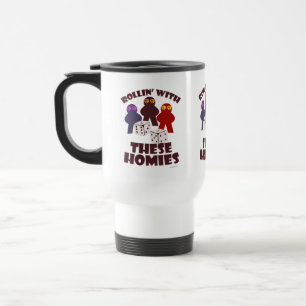 Fun Rolling Homies Game Meeple Time Travel Mug
