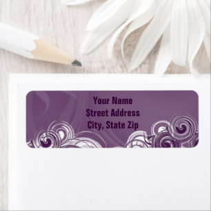 Fun Rolling Purple Personalized Label