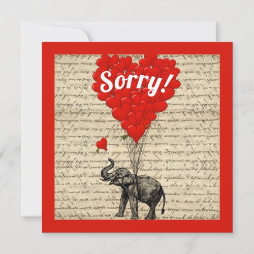 Fun romantic  Sorry Card