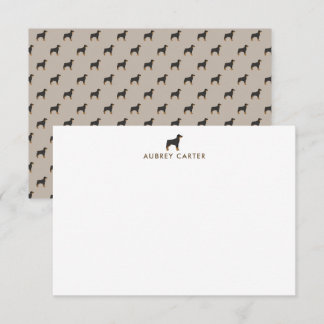 Fun Rottweiler Dog Lovers Personalized Note Card