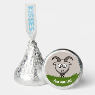 Fun Round Cartoon Goat Kids Farm Party Hershey®'s Kisses®