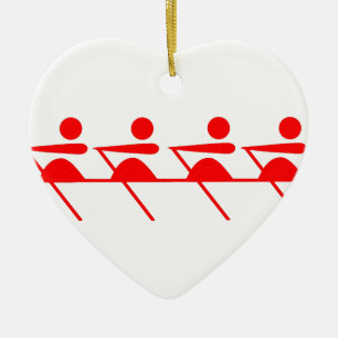 Fun Rowing club Ceramic Ornament