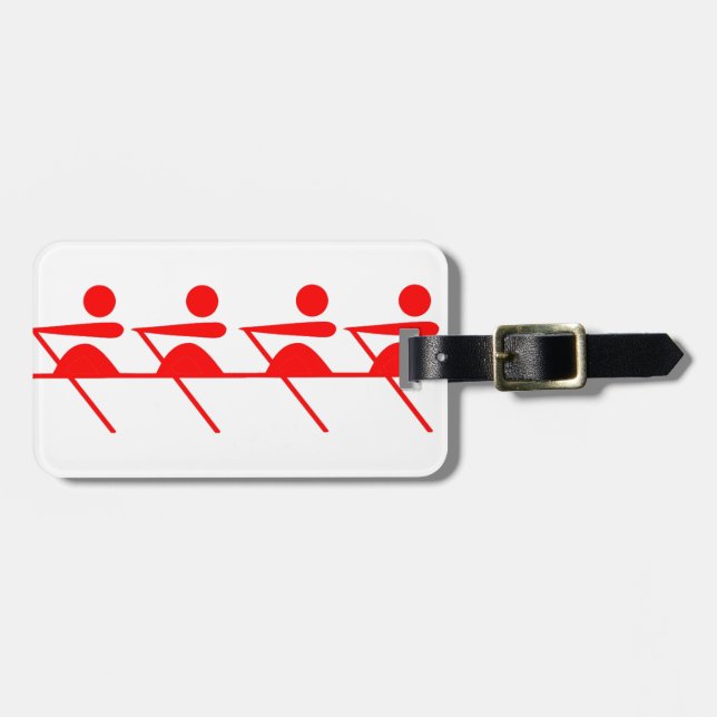 Fun Rowing club Luggage Tag (Front Horizontal)