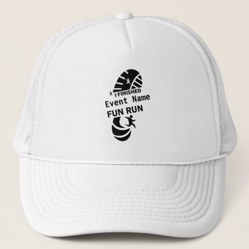Fun Run Event Cause Charity Promotion Prize 6 Cm R Trucker Hat