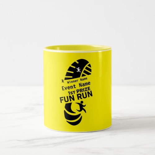 Fun Run Event Cause Charity Promotion Prize Award  Two_Tone Coffee Mug