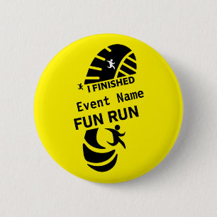 Fun Run Event Cause Charity Promotion Prize Button