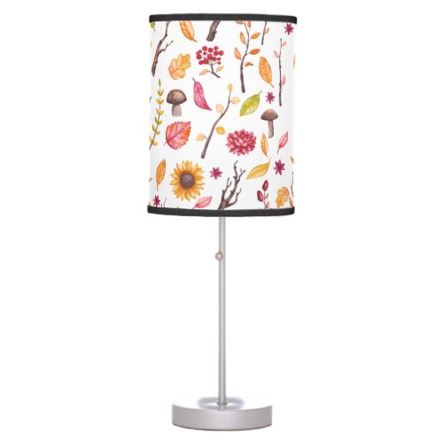 Fun Rustic Forest Sunflower Botanical Table Lamp