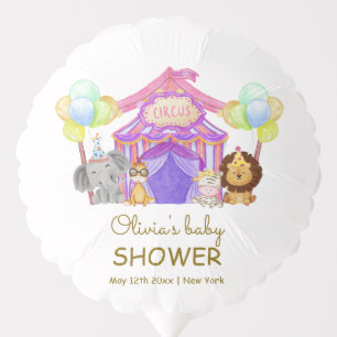 Fun Safari Circus Carnival Balloon Baby Shower 