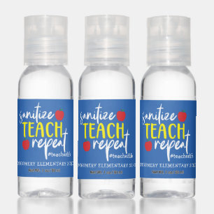 Fun Sanitize Teach Repeat Teacher Life Hand Sanitizer
