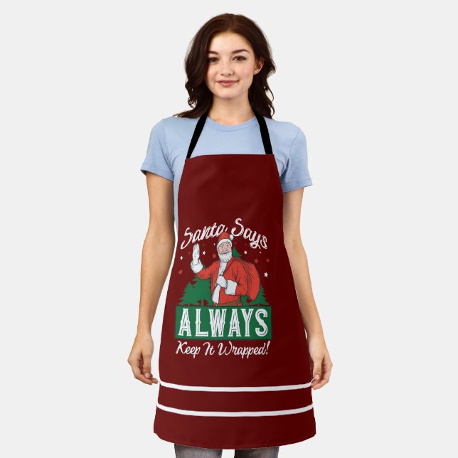 Fun Santa All-Over Print Apron (Worn)