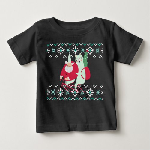 Fun Santa Claus Christmas Holidays Baby T_Shirt