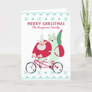 Fun Santa Claus Merry Christmas Humorous Custom Holiday Card
