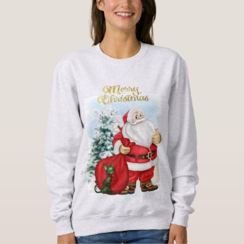 Fun Santa Claus Sweatshirt by ChristmasBellsRing at Zazzle