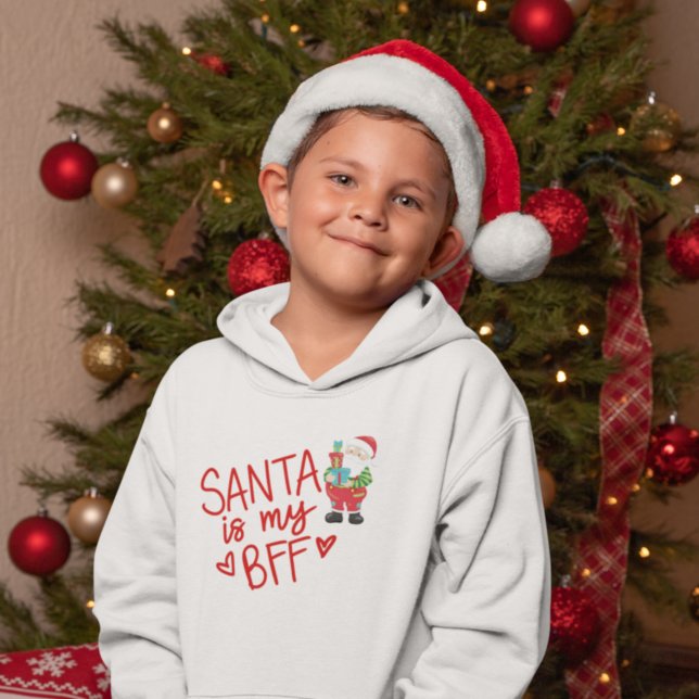 Fun Santa is my BFF Christmas Humor Hoodie (Creator Uploaded)