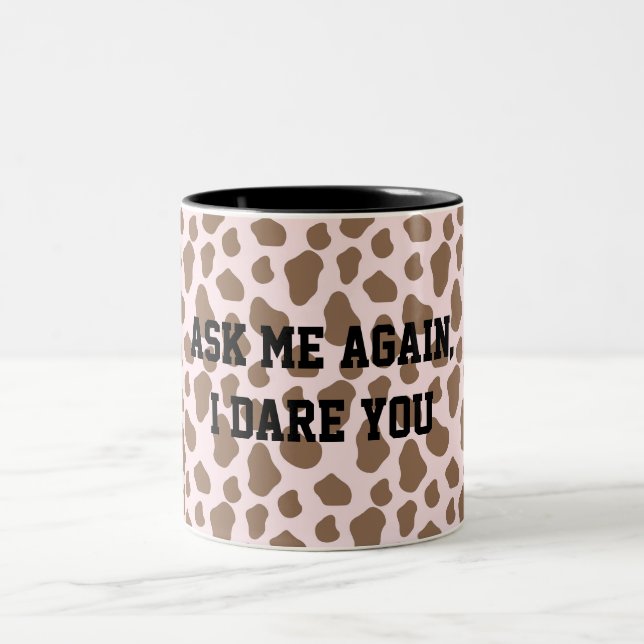 Fun Sarcastic quote for teachers Two-Tone Coffee Mug (Center)
