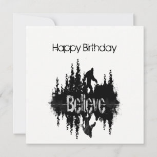 Fun Sasquatch Big Foot Birthday Card