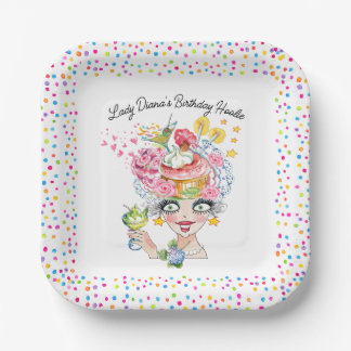 Fun Sassy Birthday Babe Paper Plates