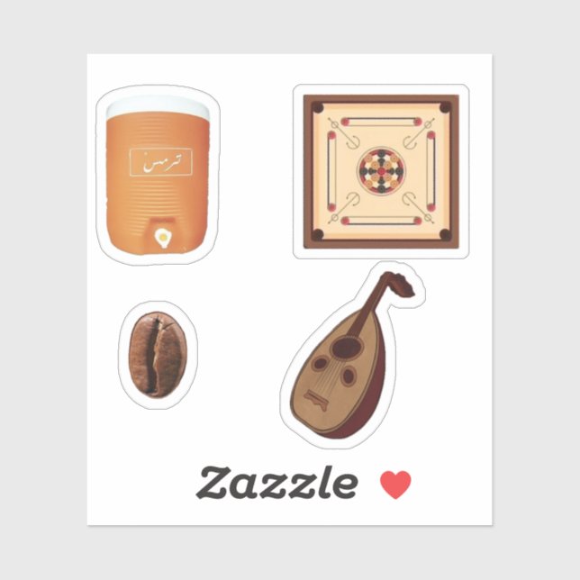 fun saudi stickers  (Sheet)