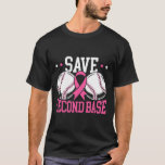 Fun Save 2nd Byse Bysebyll Player Breast Cancer Aw T-Shirt