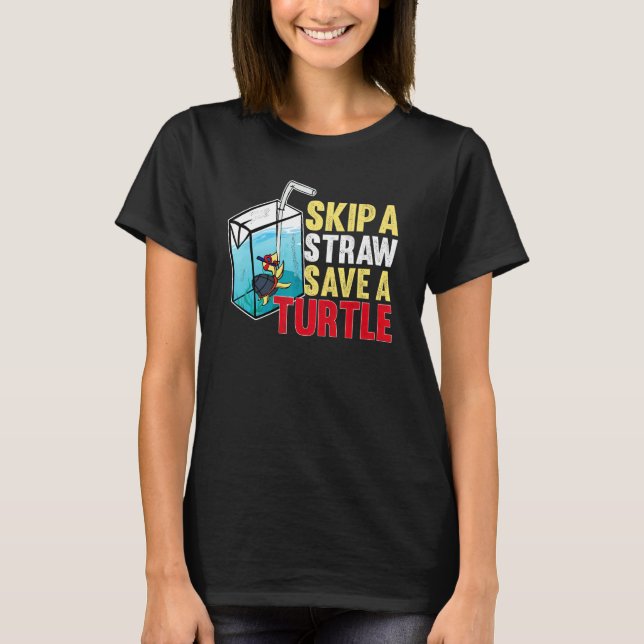 Fun Save A Turtle Gear For Adults & Kids Turtle T-Shirt (Front)