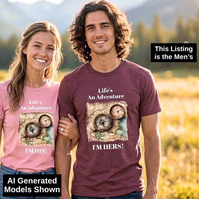 Fun Saying Couples Shirt Adventure Men's Version (Creator Uploaded)