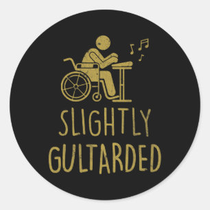 Fun sayings for wheelchair users1 Disabilities Awa Classic Round Sticker