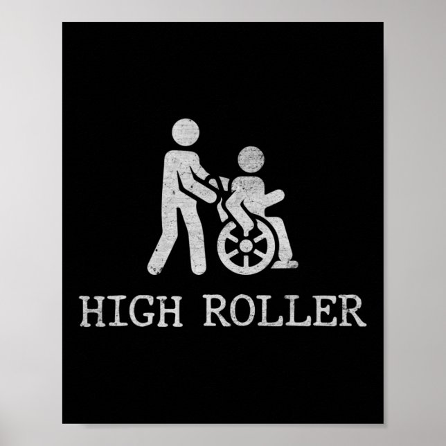 Fun sayings for wheelchair users2 Disabilities Awa Poster (Front)