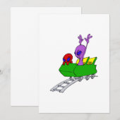 Fun & Scared Alien on Coaster (Front/Back)