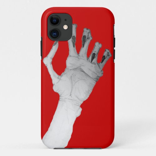 fun scary gruesome monster gnarled hand  iPhone 11 case