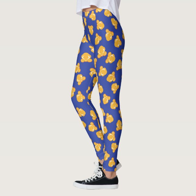 Fun Scattered Popcorn Pattern Leggings (Left)