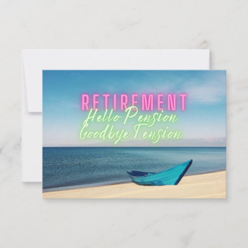 Fun Scenic Hello Retirement Party Invite