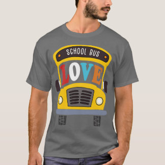 Fun School Bus Driver Gift Design Idea Yellow Bus T-Shirt