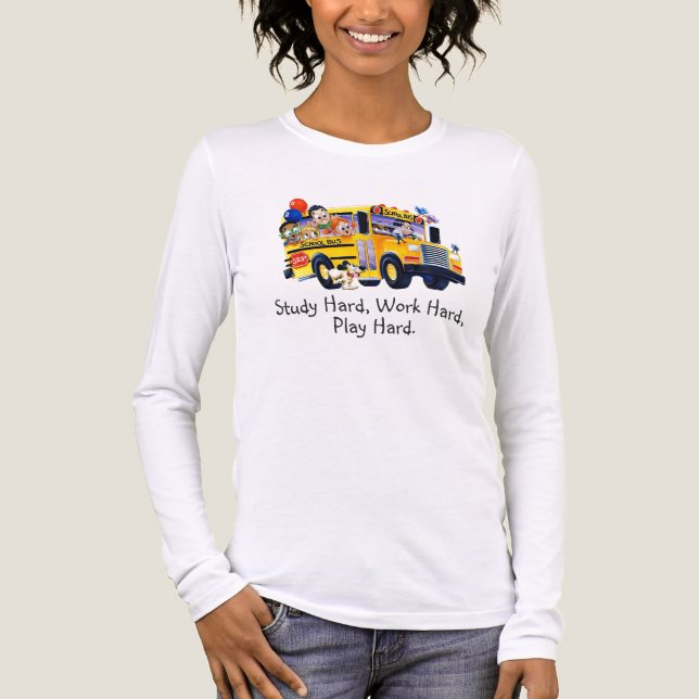 Fun School Bus Driver Party T Shirts Personalized (Front)