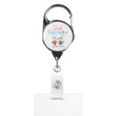 Fun School Counselor's Badge Holder (Front)
