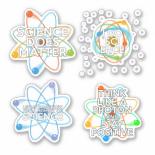Fun science quotes stciker set sticker