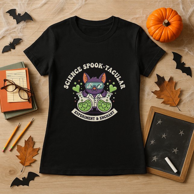 Fun Science Spook-tacular Lab School STEM Teachers T-Shirt (Creator Uploaded)