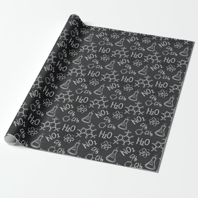 Fun Science Wrapping Paper (Unrolled)