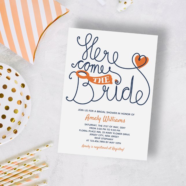 Fun Script Lettering Bridal Shower Invite (Creator Uploaded)