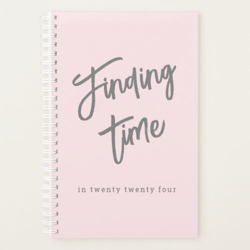 Fun Script Personalized Girly Pink Planner