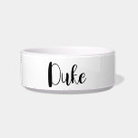 Fun script pet name custom bowl<br><div class="desc">This simple script feed bowl will look great in your kitchen. Add your pet's name in the Personalize it section.</div>