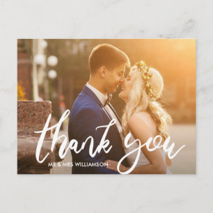 fun script   wedding thank you card