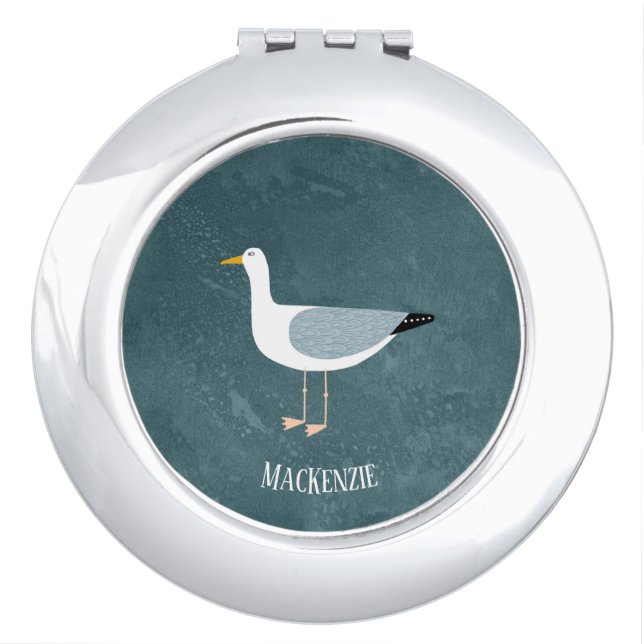 Fun Seagull Compact Mirror (Front)