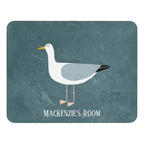 Fun Seagull Personalized Door Sign