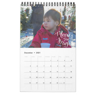 Fun Seasonal Overlay Photo Personalized Calendar