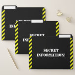 [ Thumbnail: Fun "Secret Information!" File Folder Set ]
