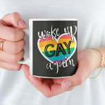 Fun Self-ironic Lgbtq Pride Woke Up Gay Again Coffee Mug at Zazzle