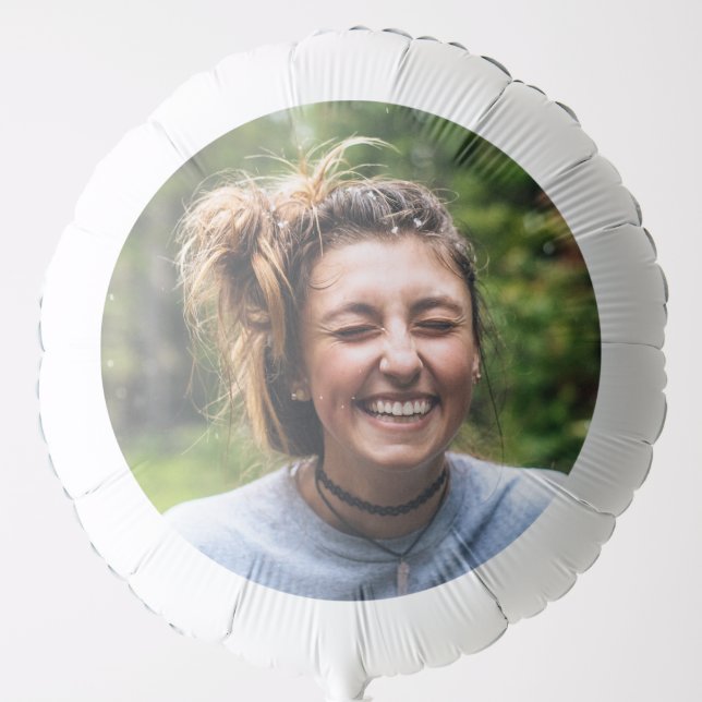 FUN Selfie Photo Upload | Your Face Fun Party Ball Balloon (Front)