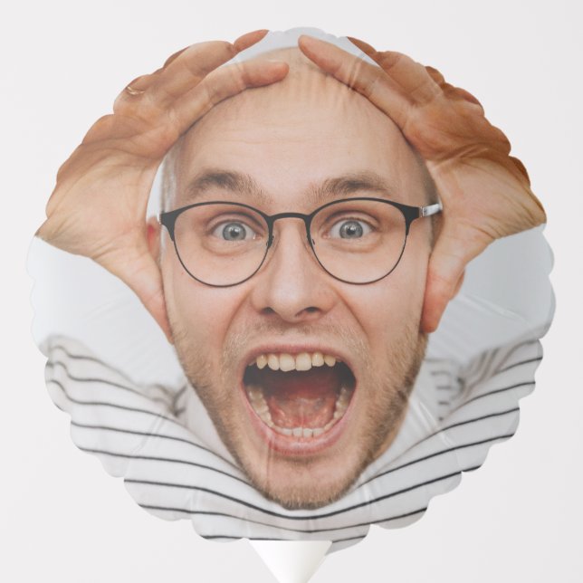 FUN Selfie Photo Upload | Your Face Fun Party  Balloon (Front)