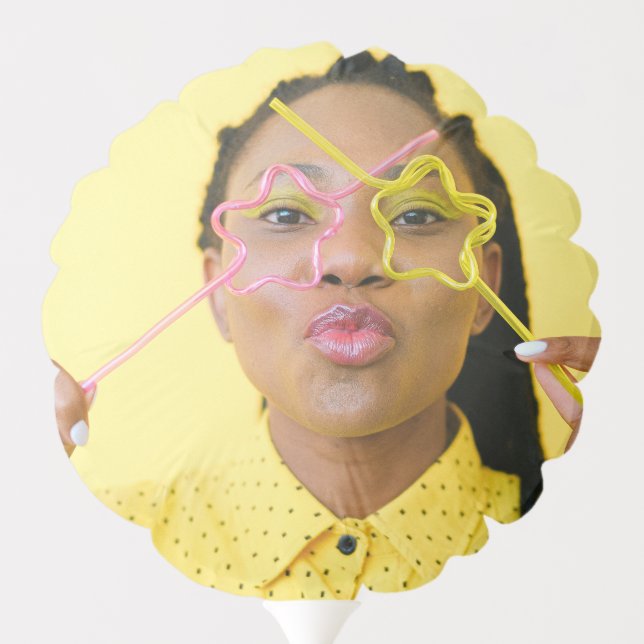 FUN Selfie Photo Upload | Your Face Fun Party Balloon (Back)